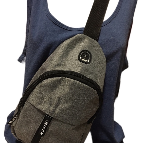 Gray Sport Sling Bag - Picture 1 of 4